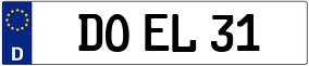 Trailer License Plate